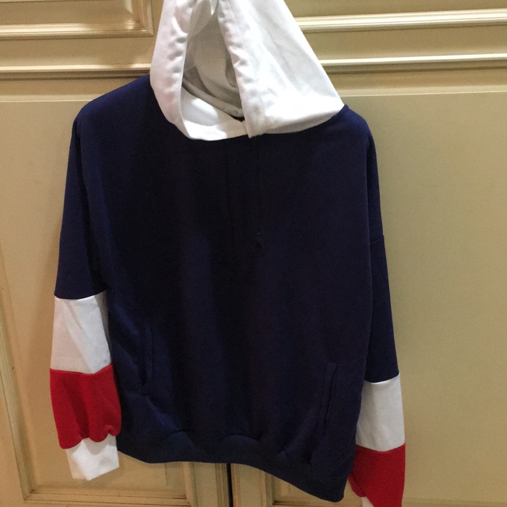 🔥🆕 Red, White and Blue hoodie - men's XL